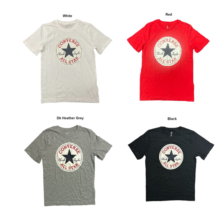 Converse Boy's Short Sleeve Graphic Soft Cotton Jersey T-Shirt