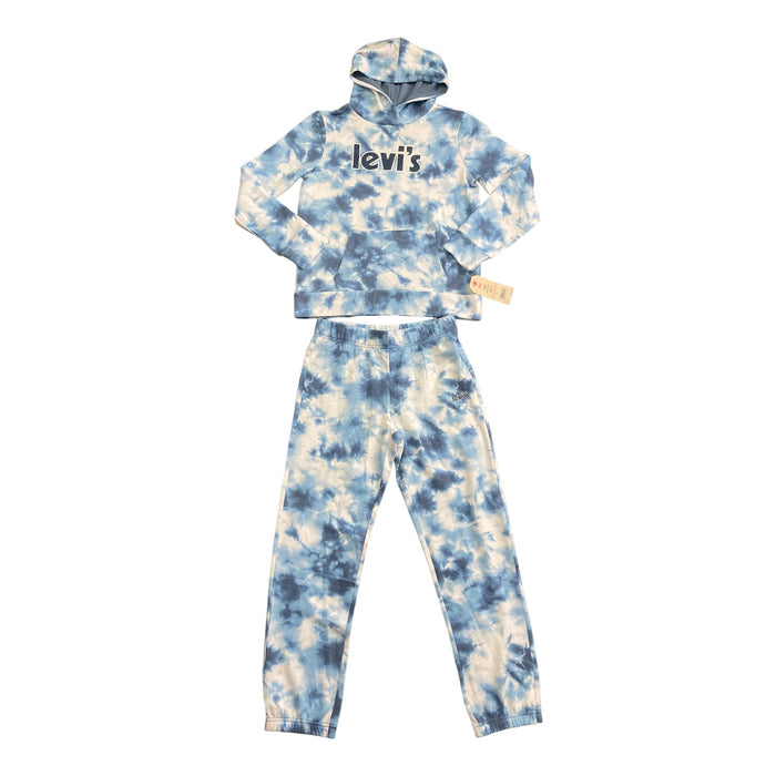 Levi's Youth Girl's 2 Piece Long Sleeve Hoodie and Jogger Graphic Logo Set