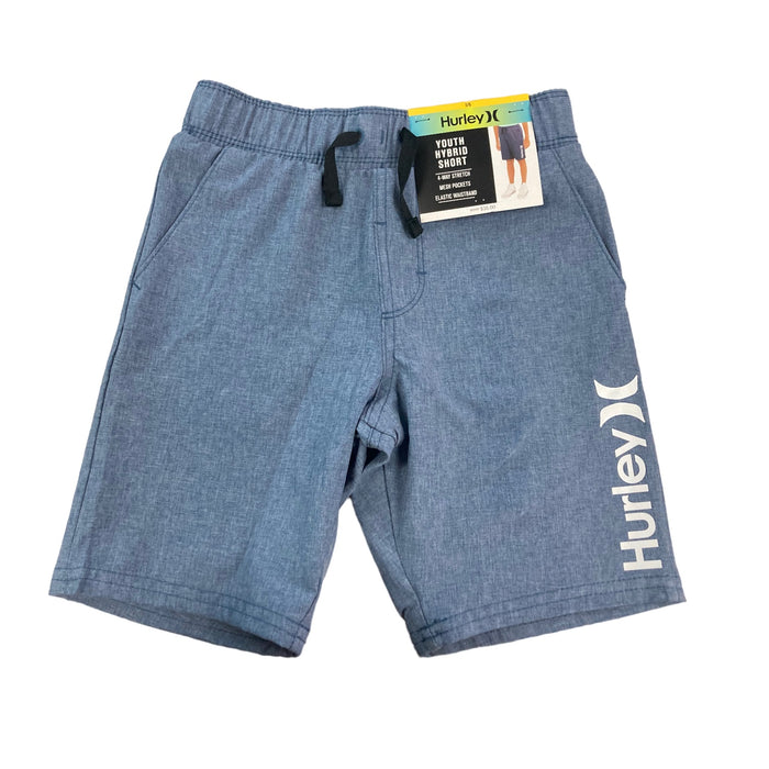 Hurley Boy's Comfortable 4 Way Stretch Drawstring Pull On Hybrid Short