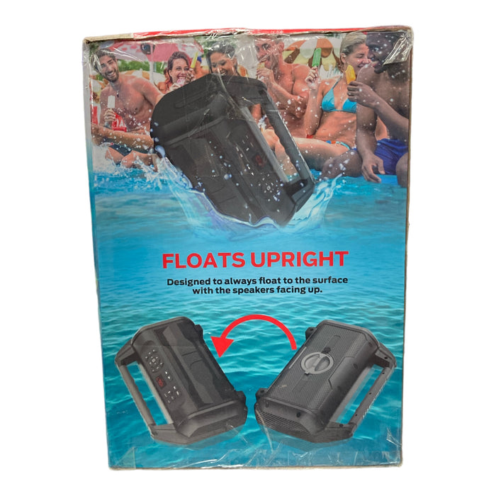 Monster Drift X Portable Waterproof Upright Floating Speaker, Black *No Charger*