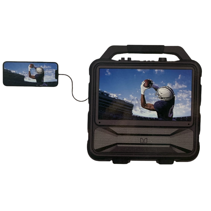 Monster Vision 2 Portable Bluetooth Speaker and Built-In 15.6" LCD TV, 1080p FHD