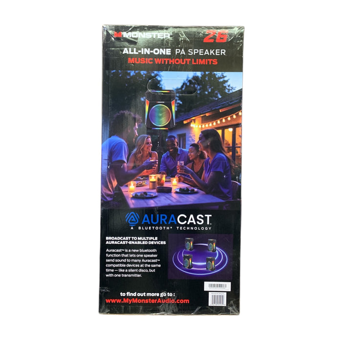 Monster Z6 All-In-One PA Speaker System,  650W with Auracast Bluetooth