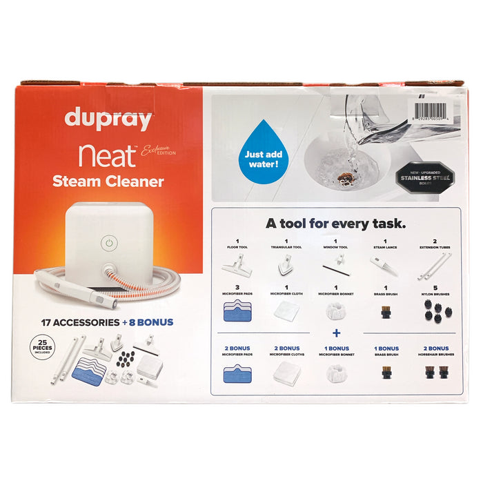 Dupray Neat Steam Cleaner "Exclusinve Edition" + Accessories, 25-Piece Kit