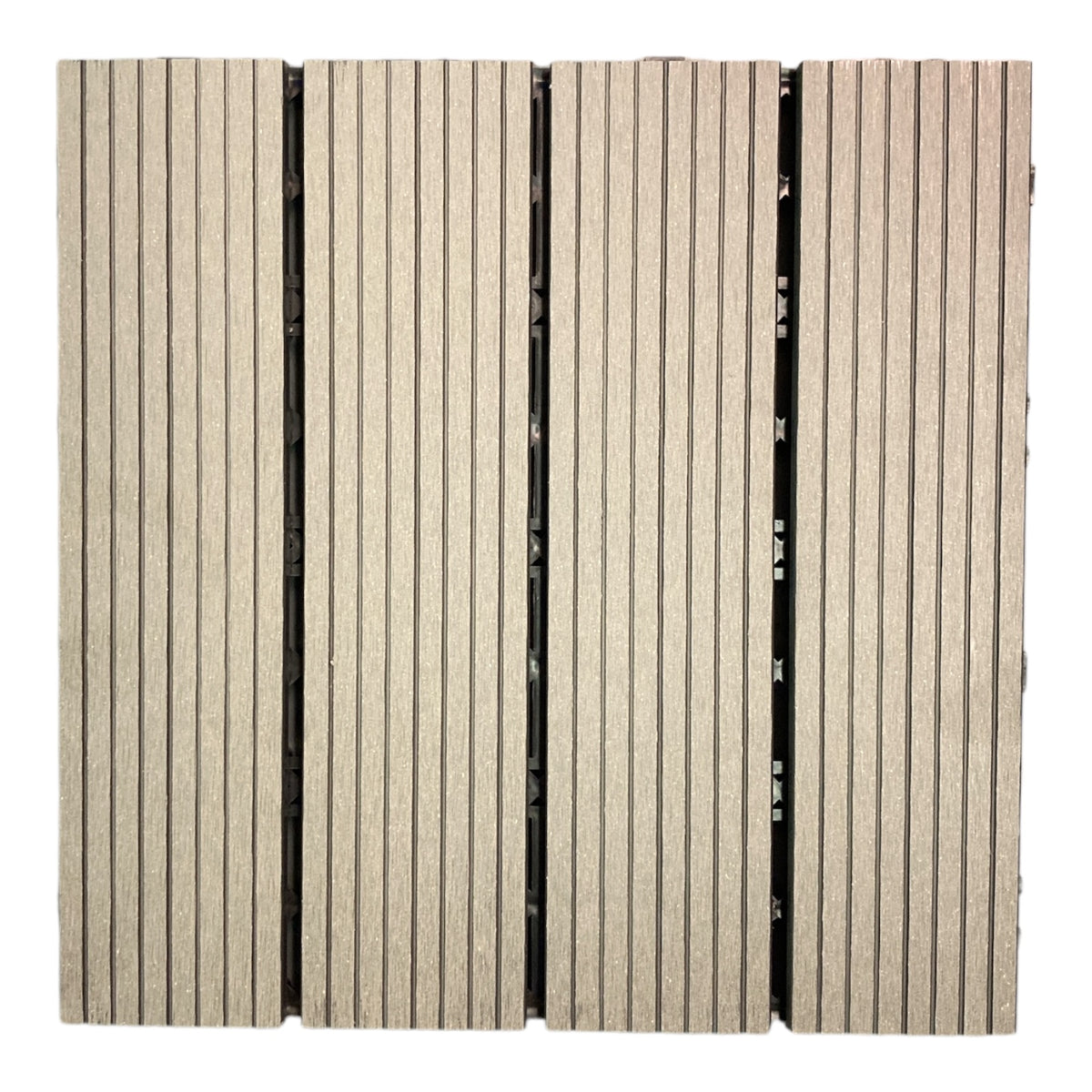 Select Surfaces Composite Deck Tiles 8 Count Covers 7.75 sq. ft. (Gray ...