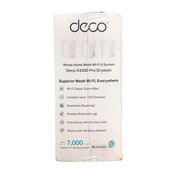 TP-Link Deco AX4300 Whole Home Mesh Wi-Fi 6 System, Deco X4300 Pro, 3-pack