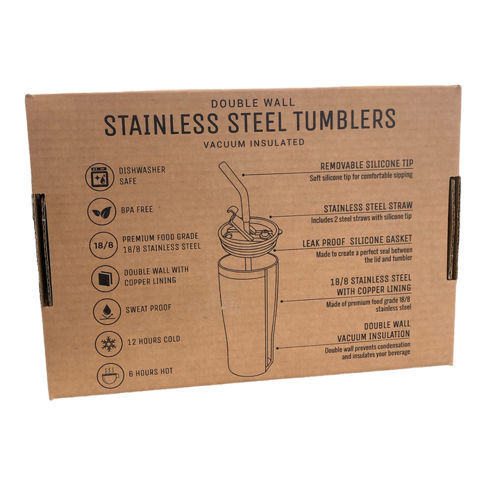 Heritage 20 oz. Double Wall Vacuum Insulated Stainless Steel Tumblers