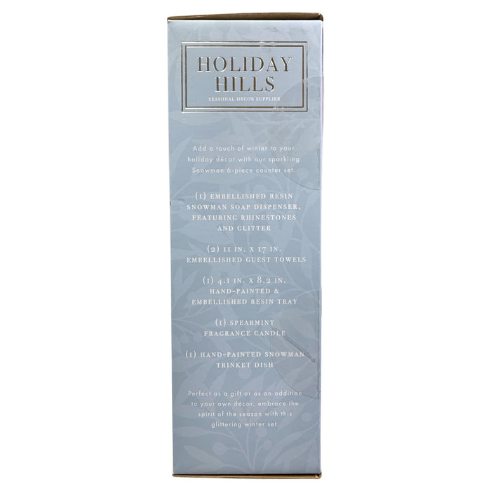 Holiday Hills Seasonal Decor 6-Piece Bathroom Counter Set, Assorted Designs