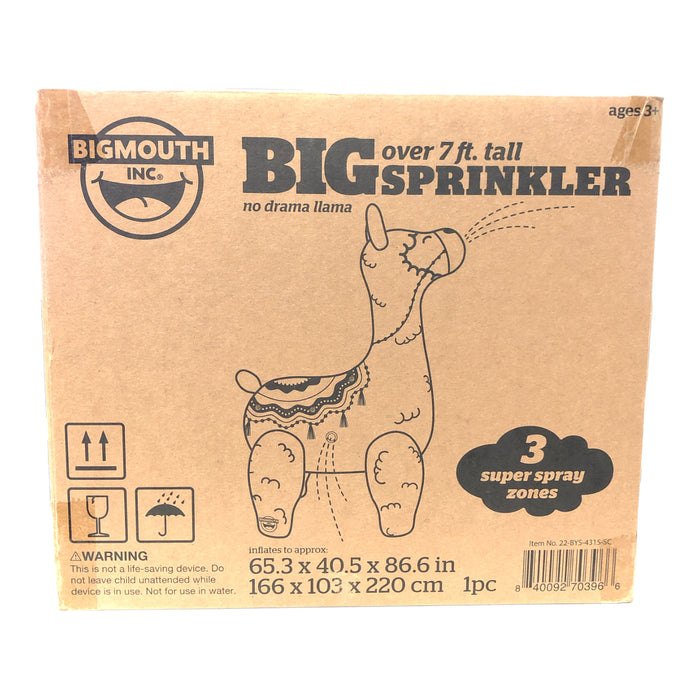 BigMouth Inflatable Giant No Drama Llama Yard Sprinkler, 7 ft. Tall