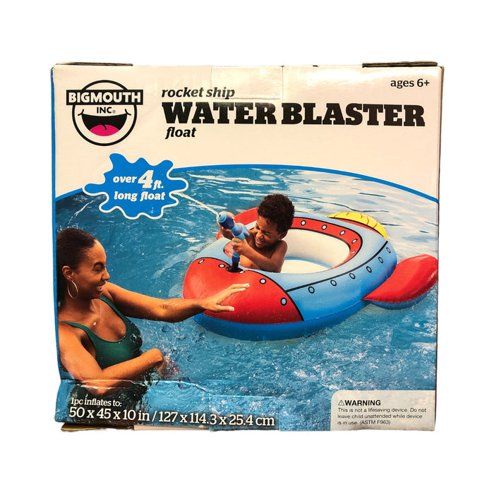 BigMouth Rocket Ship Water Blaster Float with 360° Pump Action Water Blaster