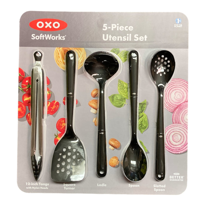 OXO 5-Piece Nylon Kitchen Utensil And Tool Set