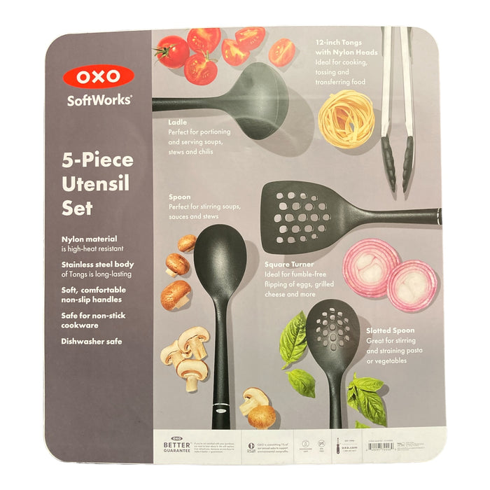 OXO 5-Piece Nylon Kitchen Utensil And Tool Set