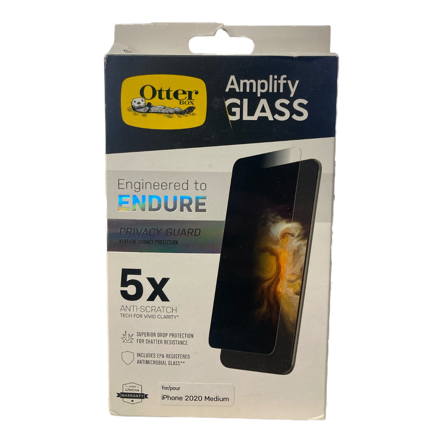 Otterbox Amplify Privacy Glass Screen Protector for iPhone 12, 12 Pro