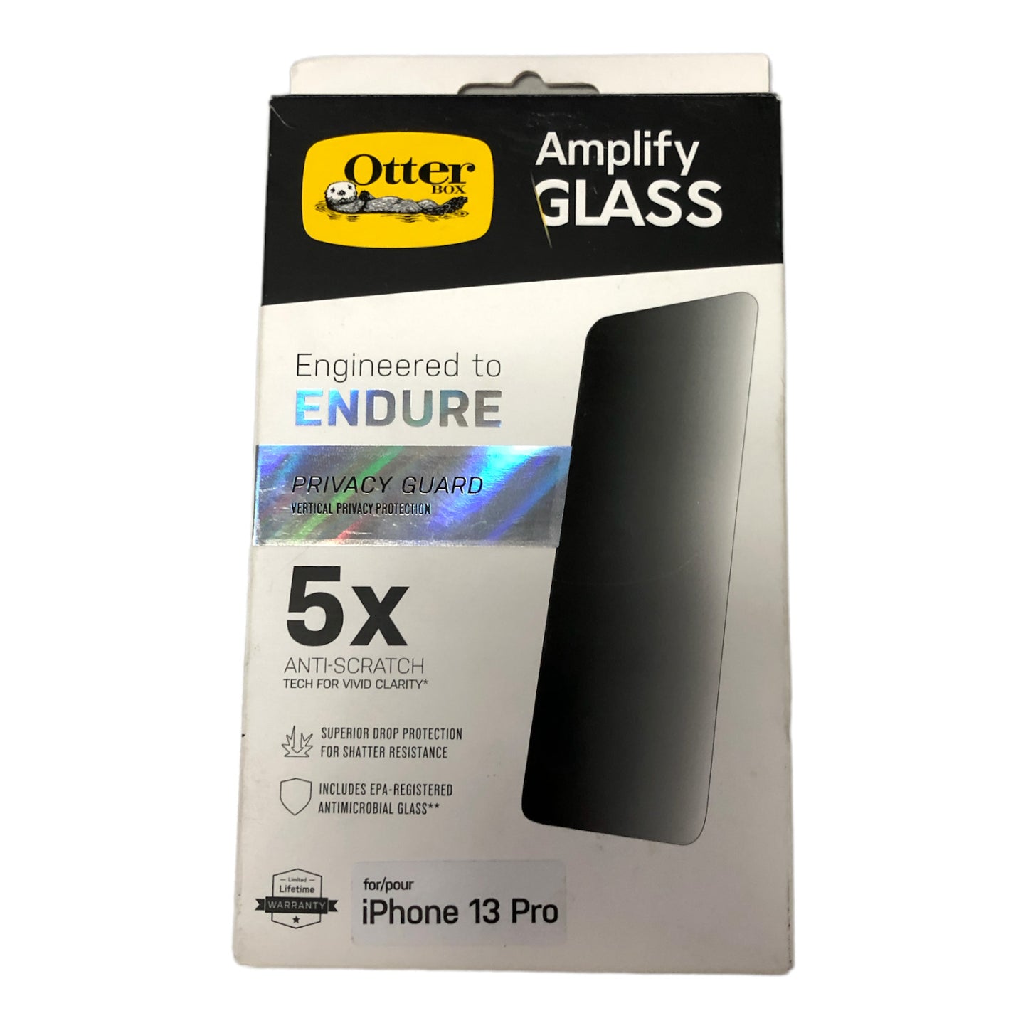 OtterBox Amplify Glass Privacy Guard Screen for Apple iPhone 13 and 13 Pro