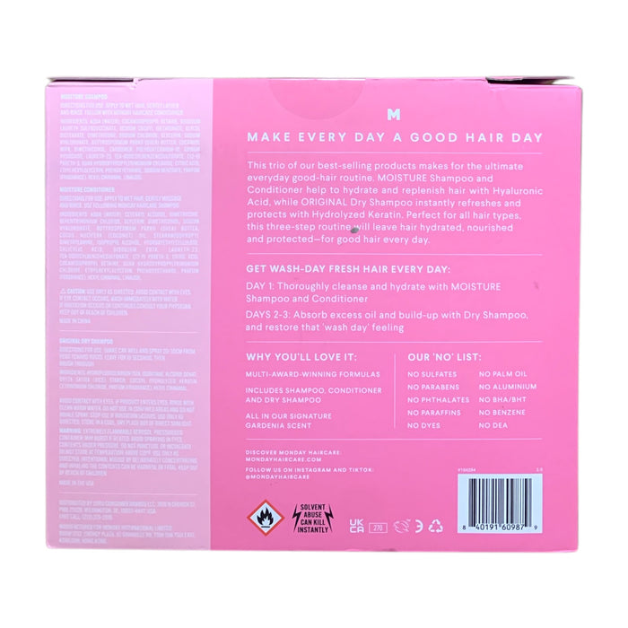MONDAY Haircare Ultimate Routine Gift Set, Shampoo/Conditioner & Dry Shampoo