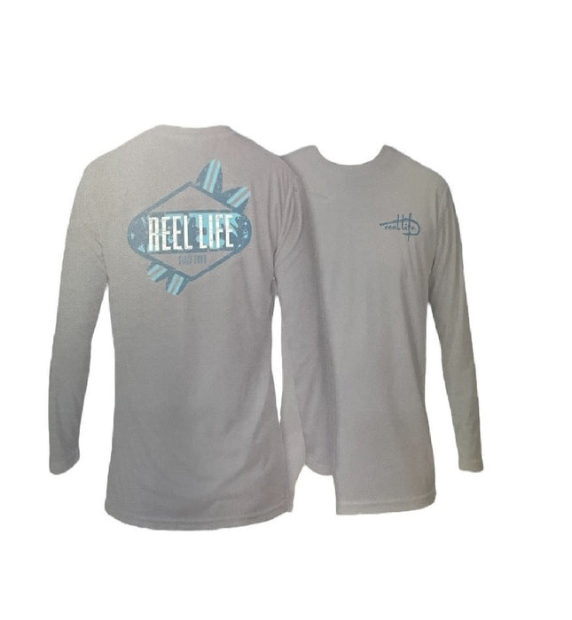 Reel Life Men's Sun Defender Lightweight Long Sleeve UV Tee