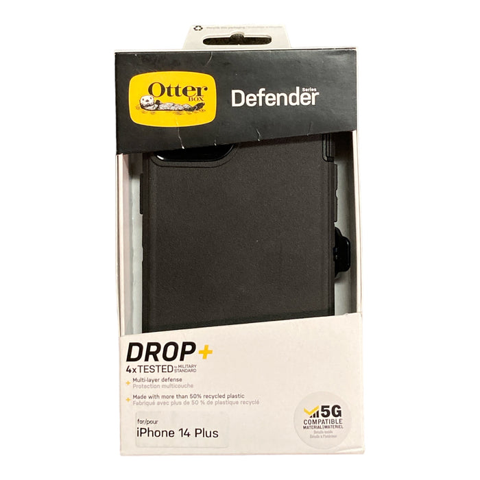 Otterbox Defender Series Case and Holster for iPhone 14 Plus, Black