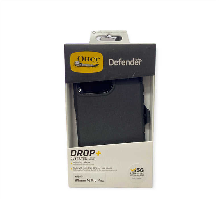 Otterbox Defender Series Case and Holster for iPhone 14 Pro Max, Black