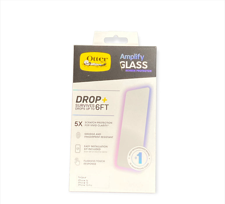 Otterbox Amplify Glass Screen Protector for iPhone 14, 13, and 13 Pro