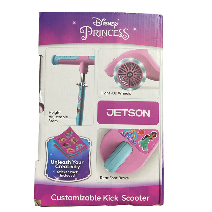 Jetson Customizable Three-Wheel Kick Scooter, Disney Princess