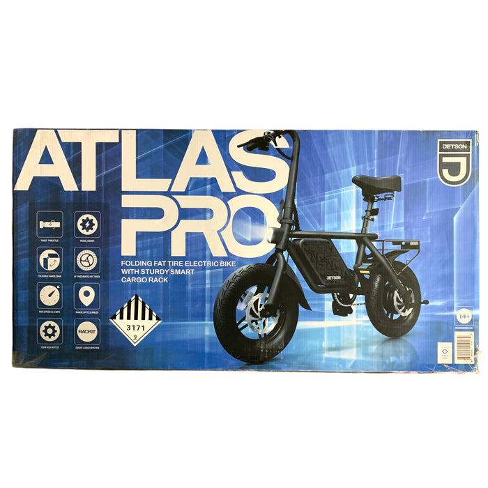 Jetson Atlas Pro Folding Fat Tire Electric Bike with Sturdy Smart Cargo Rack