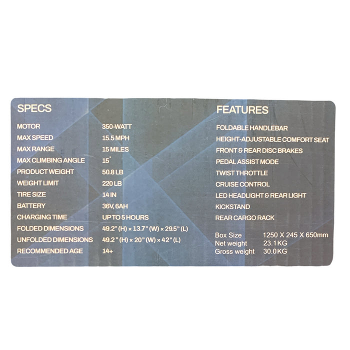 Jetson Atlas Pro Folding Fat Tire Electric Bike with Sturdy Smart Cargo Rack