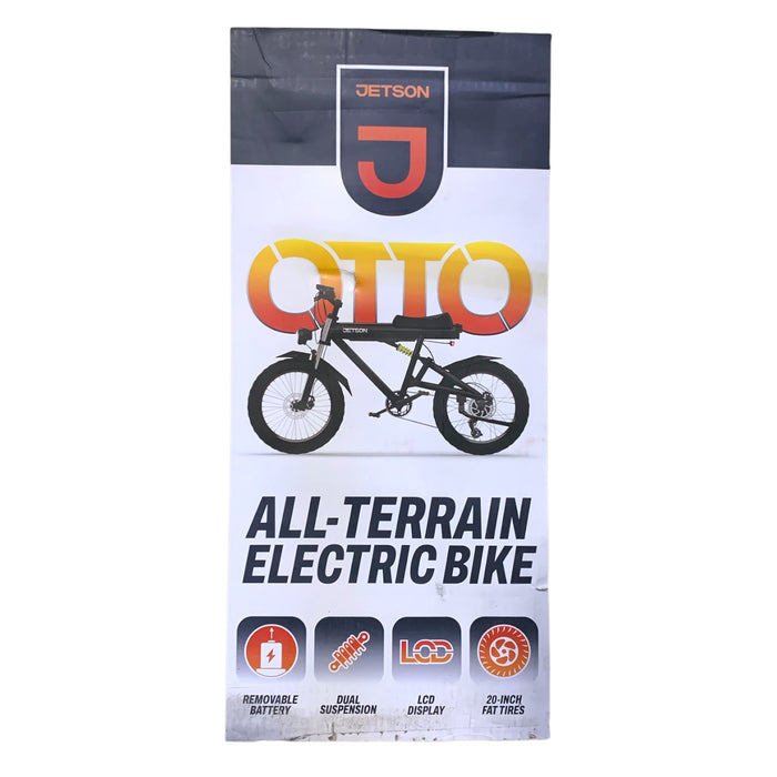 Jetson Otto All-Terrain Electric Bike, Fixed-Frame, Fat Tires, 500-Watt Motor