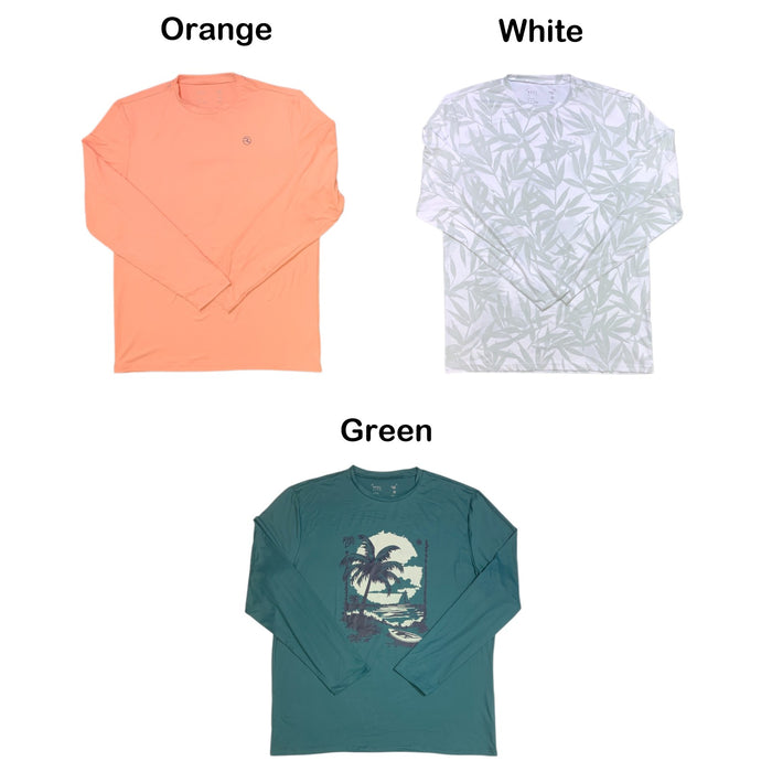 Reel Life Mens Neptune Long Sleeve UV Tee, 4-Way Stretch, UPF 50+ UV Protection