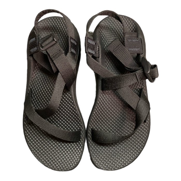 Chaco Women's Zcloud Cushioned Comfort Adjustable Sport Sandal (Solid Black, 6)