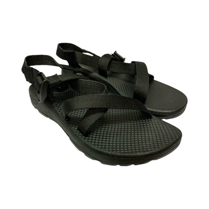 Chaco Women's Zcloud Cushioned Comfort Adjustable Sport Sandal (Solid Black, 7)