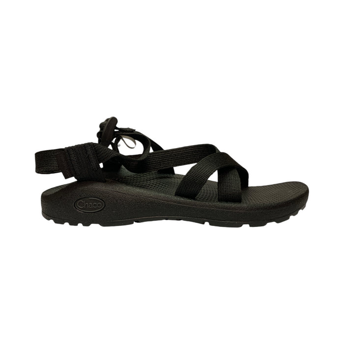 Chaco Women's Zcloud Cushioned Comfort Adjustable Sport Sandal (Solid Black, 7)