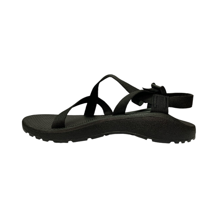 Chaco Women's Zcloud Cushioned Comfort Adjustable Sport Sandal (Solid Black, 7)