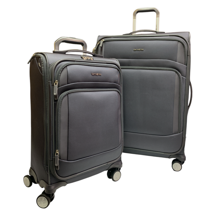 Samsonite Xpression LTE 2-Piece Softside Spinner Luggage Set, Mineral Grey