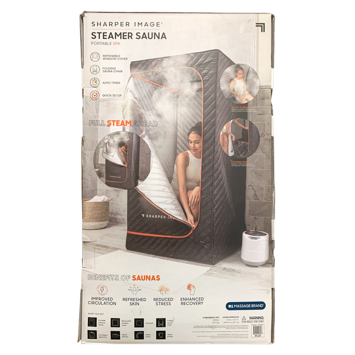 Sharper Image Steamer Sauna Portable Personal Spa, Folding Chair Included