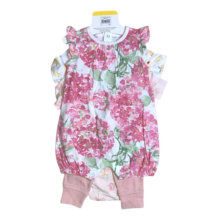 Burt's Bees Baby Toddler Girl Organic Cotton 4 Piece Playwear Set