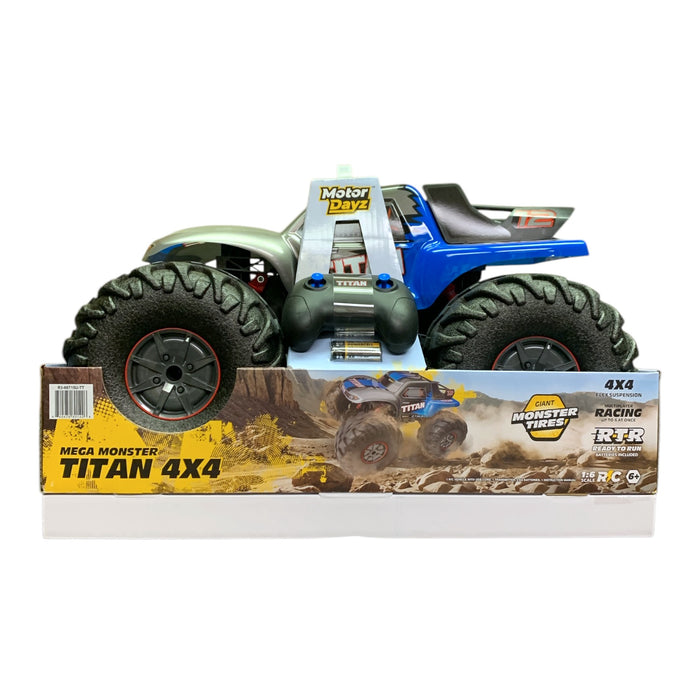 Motor Dayz 1:6 Scale Mega Monster Titan 4X4 2.4GHz Rechargable RC Monster Truck