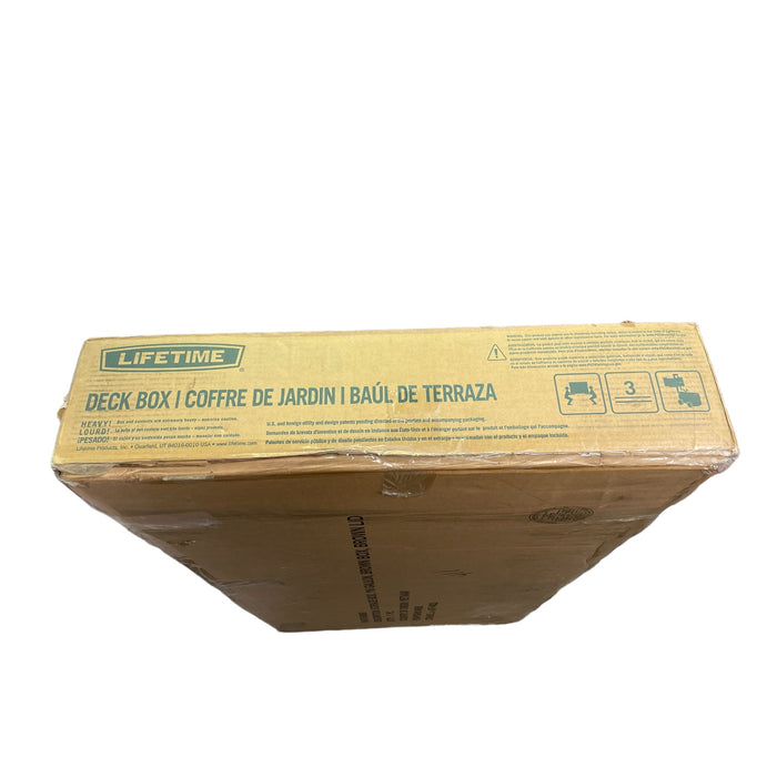 Lifetime Outdoor Deck Storage Box, 166 Gallon, Brown