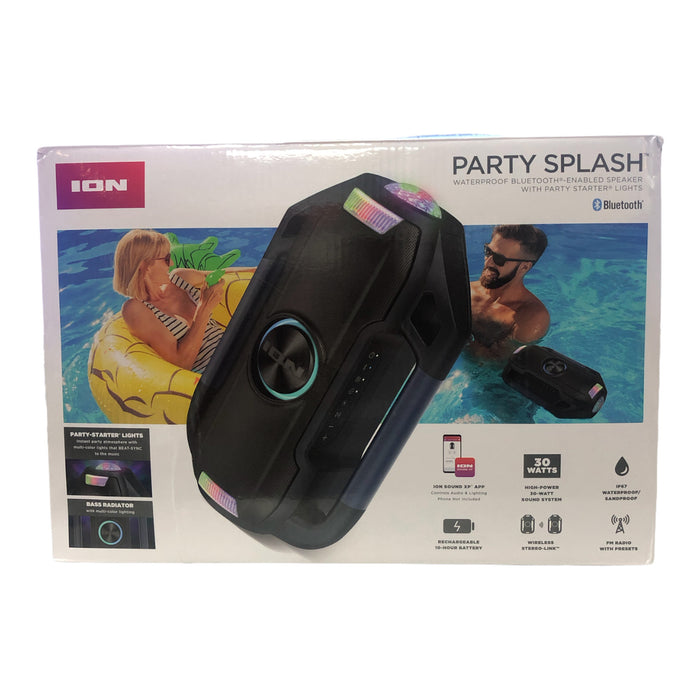 ION Audio Party Splash Floating Bluetooth-enabled Speaker w/ Party Lights