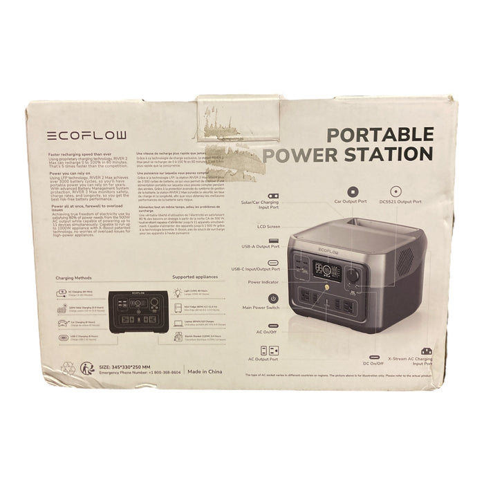 *Open Box* EcoFlow ZMR610-US RIVER 2 Max Portable Power Station