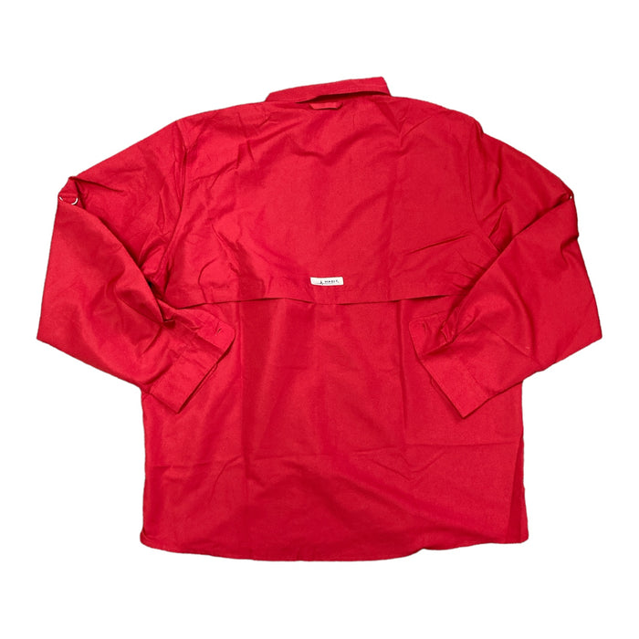 Habit Men's Long Sleeve Solar Factor UPF 40+ Fishing Guide Button Up Shirt