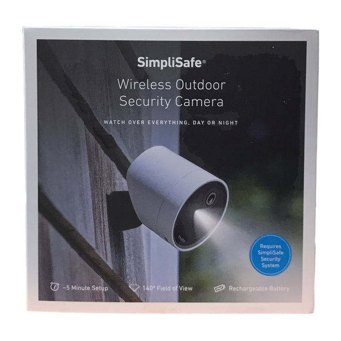 SimpliSafe - Wireless Outdoor Security Camera - White