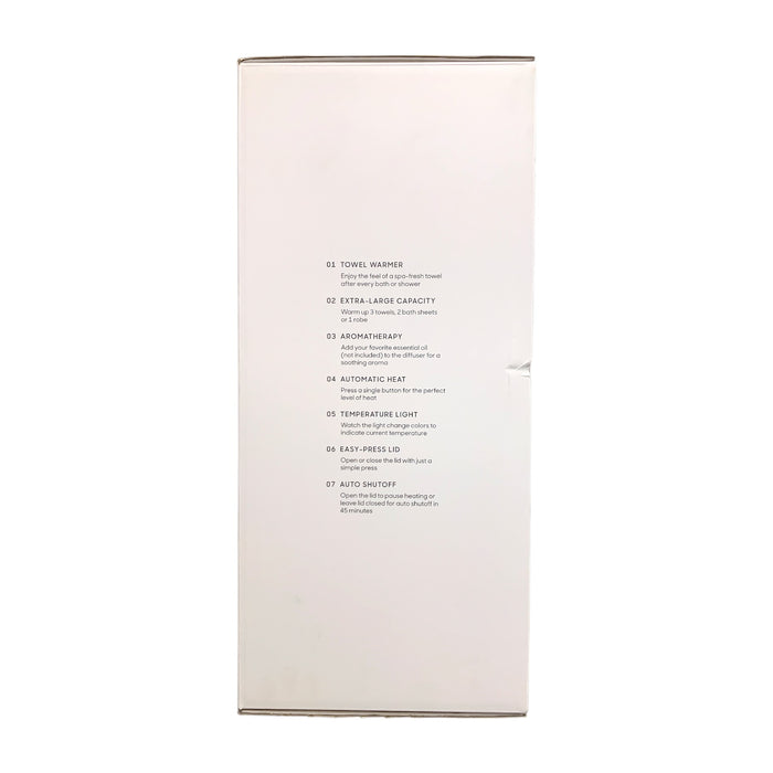 Sharper Image SpaStudio Towel Warmer, Heated Comfort and Aromatherapy