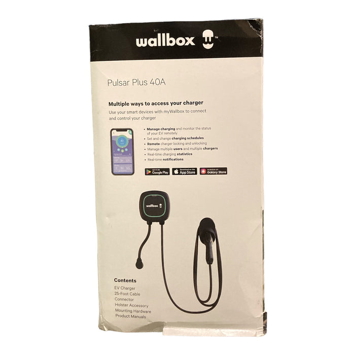 Wallbox Pulsar Plus 40A 9.56Kw EV Level 2 Smart Charger