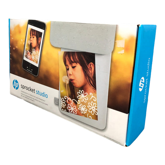 HP Sprocket Photo Printer, Personalize & Print, Water- Resistant 4x6" Pictures