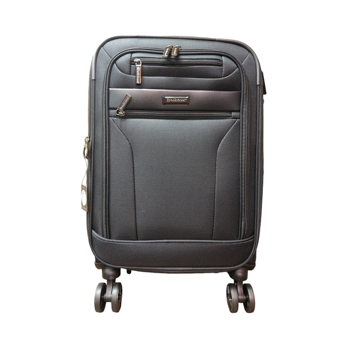 Brookstone Harbor 21" Collection Carry-On Spinner Suitcase, Black, BR-EV-1121