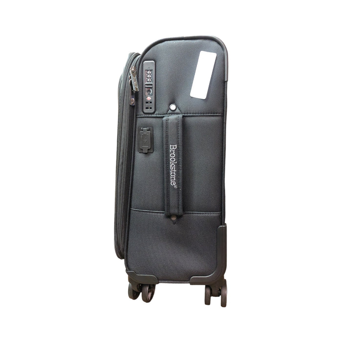 Brookstone Harbor 21" Collection Carry-On Spinner Suitcase, Black, BR-EV-1121