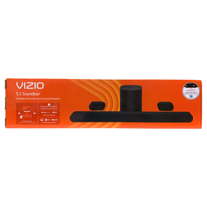 Vizio 5.1 Soundbar with Wireless Subwoofer & 2 Surround Speakers, SV510M
