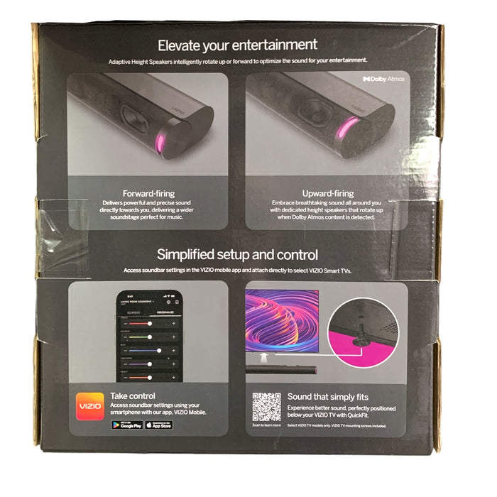 VIZIO Elevate SE 5.1.2 Soundbar including Subwoofer and 2 Surround Speakers