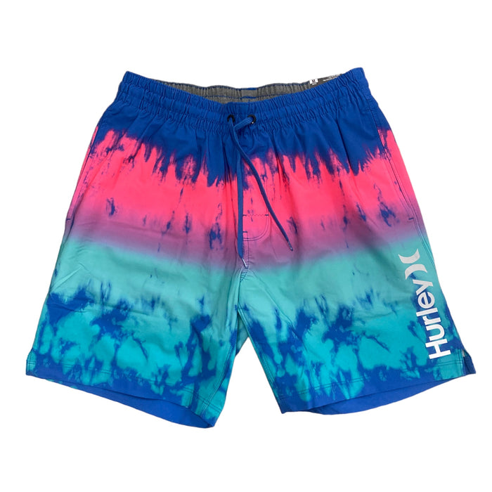 Hurley Men's 7.5" Inseam Heather Volley Swim Trunk Shorts (Black, M)