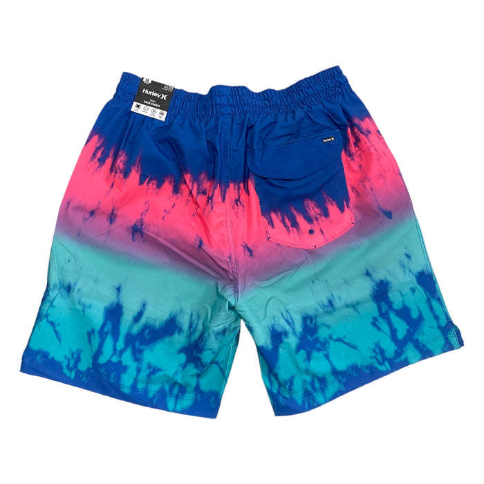 Hurley Men's 7.5" Inseam Heather Volley Swim Trunk Shorts (Black, M)