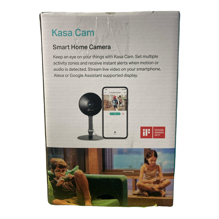 TP-Link - Kasa Cam Indoor Full HD Wi-Fi Security Camera - Black